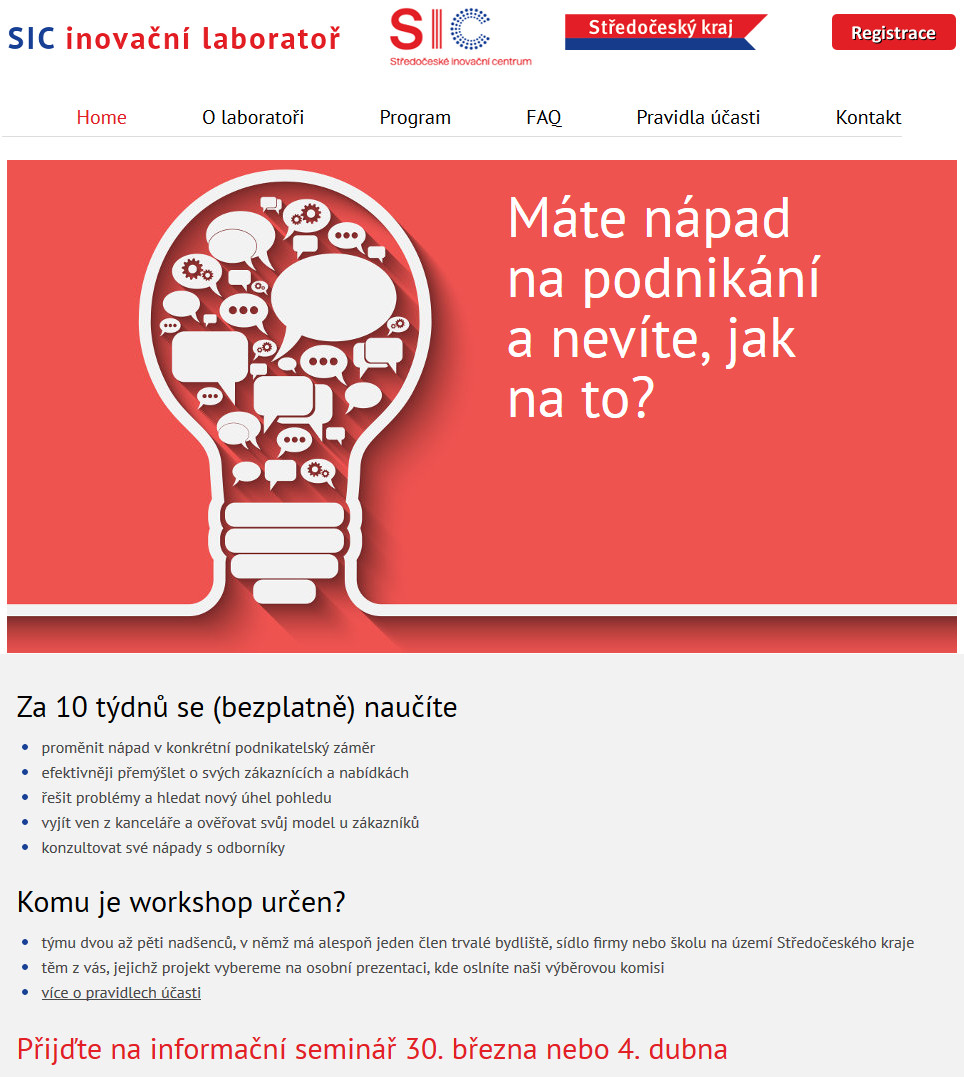 SIC-inovacní-laborator | webový design Aleš Vaněk | creativepeople.cz